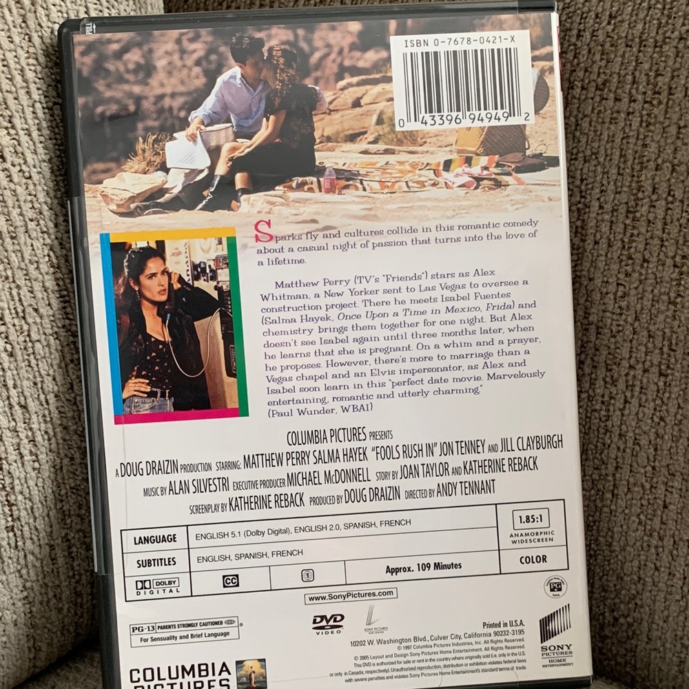 Fools Rush In DVD - Picture 2 of 4